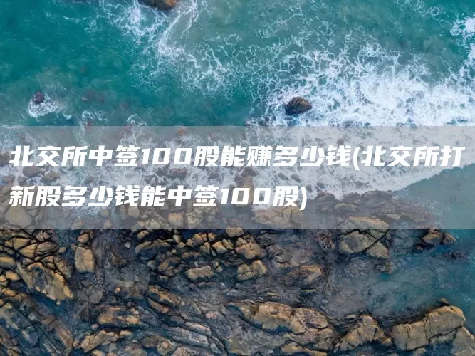 北交所中签100股能赚多少钱(北交所打新股多少钱能中签100股)(图1)