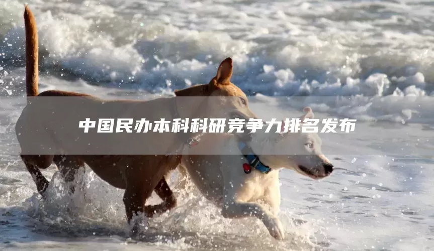中国民办本科科研竞争力排名发布(图1)