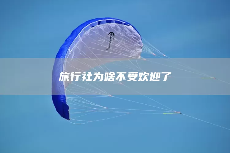 旅行社为啥不受欢迎了(图1)